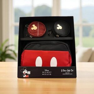 Disney Mickey Mouse Fanny Pack and 2 coin pouches - New in Box